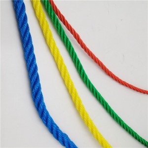 3-strand polyethylene rope 18mm 30 meter per coil for mooring rope