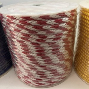 Mixed Colored Polyester Solid  Braided Rope 8mm/10mm/12mm With High Breaking Load