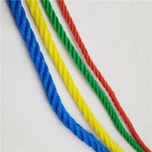 UV resistance Red 3 strand PE monofilament rope for fishery