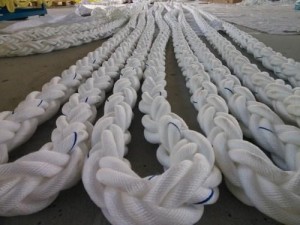 8 Strands Polypropylen Floating Mooring Rope 64mmx220m Made in China
