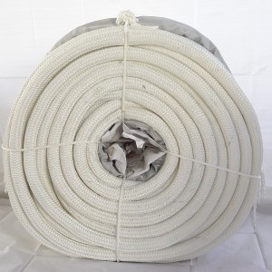White Color Double Braided Polyamide Marine Mooring Hawser Rope 36mmx220m With High MBL