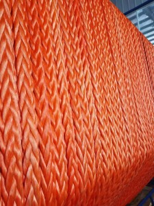 Tugboat Offshore Rope Floating 12 Strand UHMWPE Marine Mooring Rope