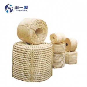 Factory price 3 strand twist sisal rope 100% natural gardening rope