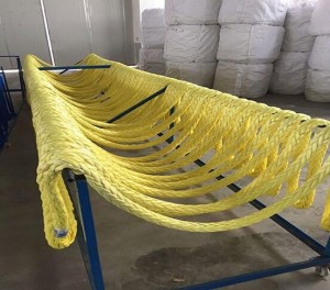 High strength 48mm 12 strand UHMWPE mooring rope for ship