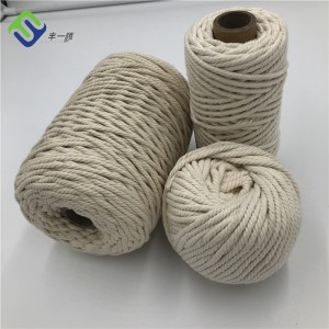 Braided Macrame Natural Cotton Rope for Sale