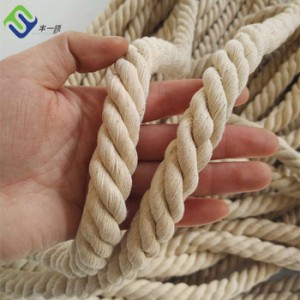 Hochfestes, beliebtes 10 mm langes Seil aus 100 % natürlicher Baumwolle aus China