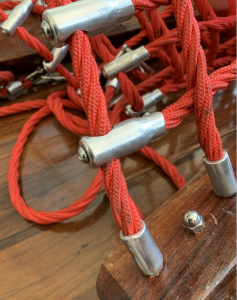 ເຊືອກໄມ້ກາງແຈ້ງ 1.5*0.8 ແມັດ Swing 4 Strand Polyester Combination Rope Hammock