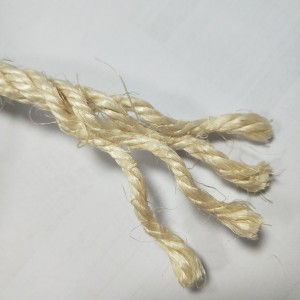 100% Natural 3 szál csavart szizál Kötél szizál csomagoló kötél