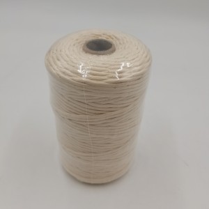 Гореща разпродажба 3 мм x 100 м усукано въже за макраме от естествено памучно въже