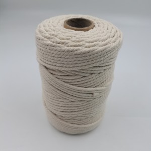 Venda imperdível 3mmx100m cordão de macramê trançado corda de algodão natural