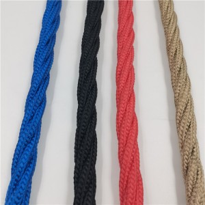 16mm 4 strand Polyester braided ເຊືອກປະສົມປະສານສໍາລັບ swing net