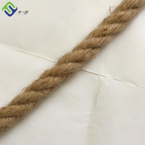 Corda de sisal natural de 8 mm 3 fios corda de juta torcida para venda