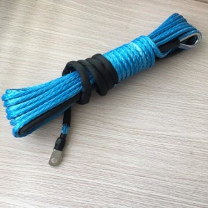 Syntetické lanové lano navijaka 1/4 palca x 50 stôp pre terénne vozidlá 4×4