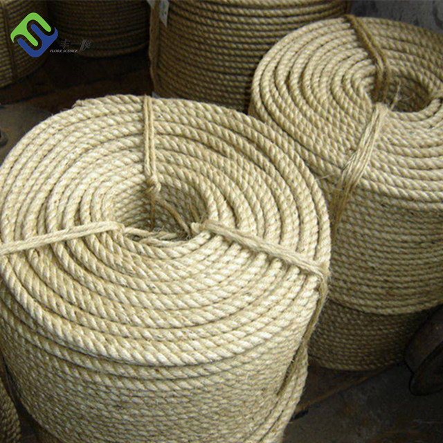 China Manufacturer for Nylon Polyamide Rope - 3/4 strand 100% sisal fiber rope for agricultural  – Florescence