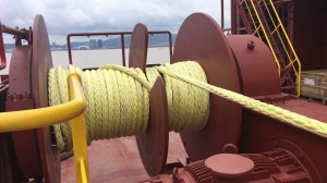 38мм UHMWPE јажиња за прицврстување 12 жици морски јаже со двата краја споени со око