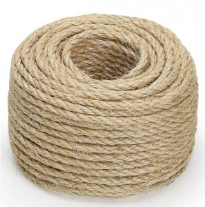 Natural Pure 3 Strand Twisted 4mm-20mm Sisal Rope For General Use