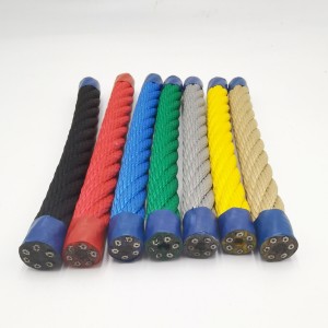 UV Resistance Colorful 6×8 FC Twisted and Braided Polyester Combination Rope 16mm