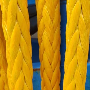 12 Strand UHMWPE Ropes 38mm UHMWPE Marine Rope Towing Rope For Ship