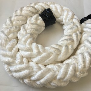 52mm Dia 8 Strand Polyester : Funis Low Elongation Marine Navis Mooring Funis