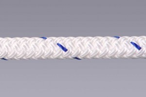 double braided flat polyester three-stock boat yacht marine rope 3 5 6 10mm black