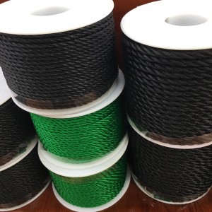 8mmx220m Blue Color UV Resistance Polyethylene PE Twisted Rope With High Breaking Strength