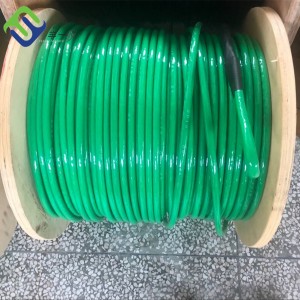 14mm zelena boja PU presvučena uže od aramidnih vlakana za vuču električnih kablova