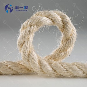 Natural Fiber Rope 3 Strands Twisted Sisal Rope Sisal Packing Rope