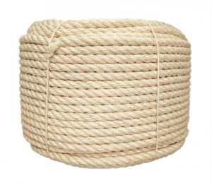 200m 10mm Sisal Natural Rope 3 Strands Sisal Retorta Funis For Cat