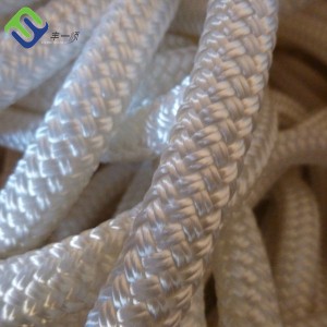 Hawser Nylon double braided rope Nylon mooring ropes for ship mooring