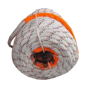 Dvojno pletene vrvi UHMWPE Core Pletena poliestrska prevleka Marine Rope 48 mm