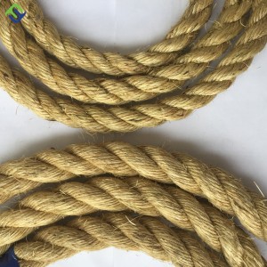 18mm Natural Sisal Rope 220m Coil 3 strand twisted rope for marine ships