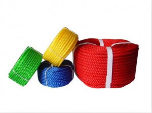 Customized Color 3 Strands Twisted Polyethylene PE Rope 2mm 3mm 4mm 5mm 6mm