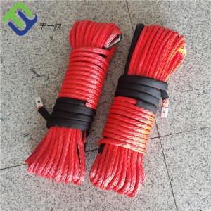 Hot Selling OEM Customized Logo Heavy Duty 12mm UHMWPE Synthetic Electric Winch Rope