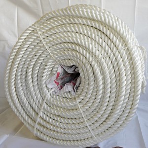 High Tensile 3 Strand Twisted 4mm-56mm Nylon Ship Mooring Rope Polyamide Sailing Yacht Rope