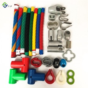 16 mm rotaļlaukuma kombinētais virves gala stiprinājums, ražots Ķīnā