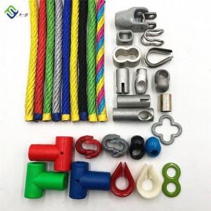16mm Filin Wasa Haɗin Rope Plastic T Connector Joint