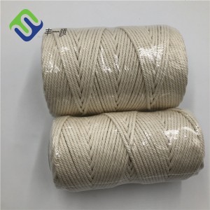 Macrame Cord 4mm x 240yd /100% Natural Cotton Macrame Rope