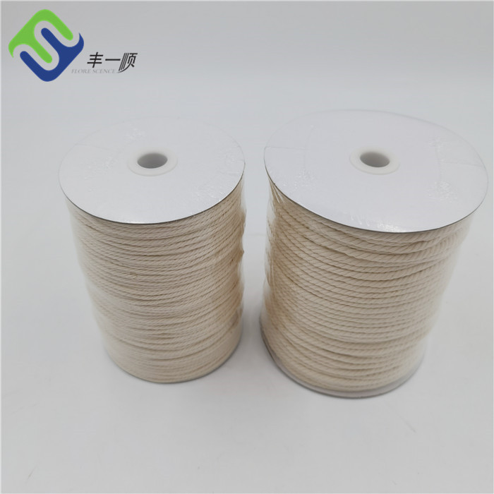 Manufacturer of Nylon Colored Rope - 3 strand twist natural 100% cotton rope for home decoration – Florescence
