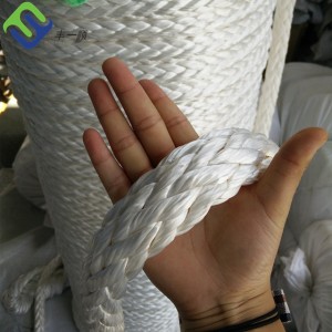 48mmx500m 12 Strand Braided uhmwpe rope With High MBL Made in China