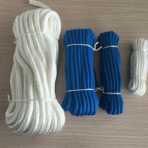 Hawser Nylon double braided rope Nylon mooring ropes for ship mooring