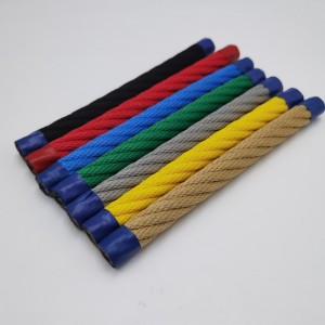 UV Resistance Colorful 6×8 FC Twisted and Braided Polyester Combination Rope 16mm