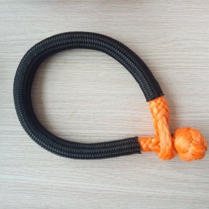 Customized logo 12 strand UHMWPE Winch Hmpe Rope synthetic Soft Shackle