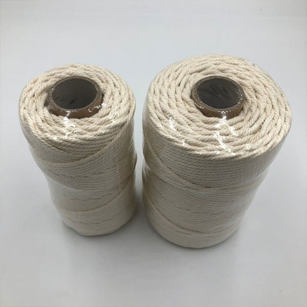 Bottom price Araimd Braided Flat Rope - 3 strand cotton rope for macrame – Florescence