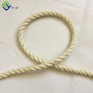 3 Strand Twisted Natural Bleached Sisal Rope Cat Tree Sisal Rope 6mm 8mm