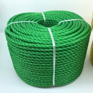 8mmx220m Blue Color UV Resistance Polyethylene PE Twisted Rope With High Breaking Strength