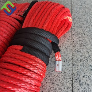 Hot Selling OEM მორგებული ლოგო Heavy Duty 12mm UHMWPE Synthetic Electric Winch Rope