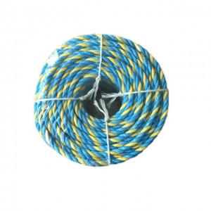 High Wear Resistance 3 strand PP Split Film Rope For Australian Telstra Rope