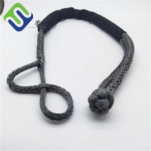 UHMWPE Soft Shackle Rope with Black Sleeve for Sailing Towing