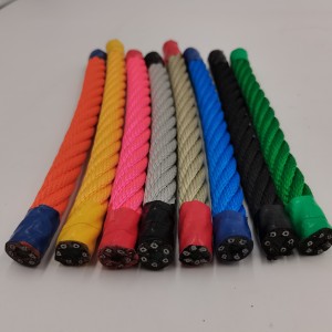 PP steel wire combination rope 16 mm for outdoor nets playground