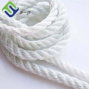 3 Strand Twisted 4mm-60mm Polyester Marinr Rope Poly Dacron Mooring Rope With Multi Colors